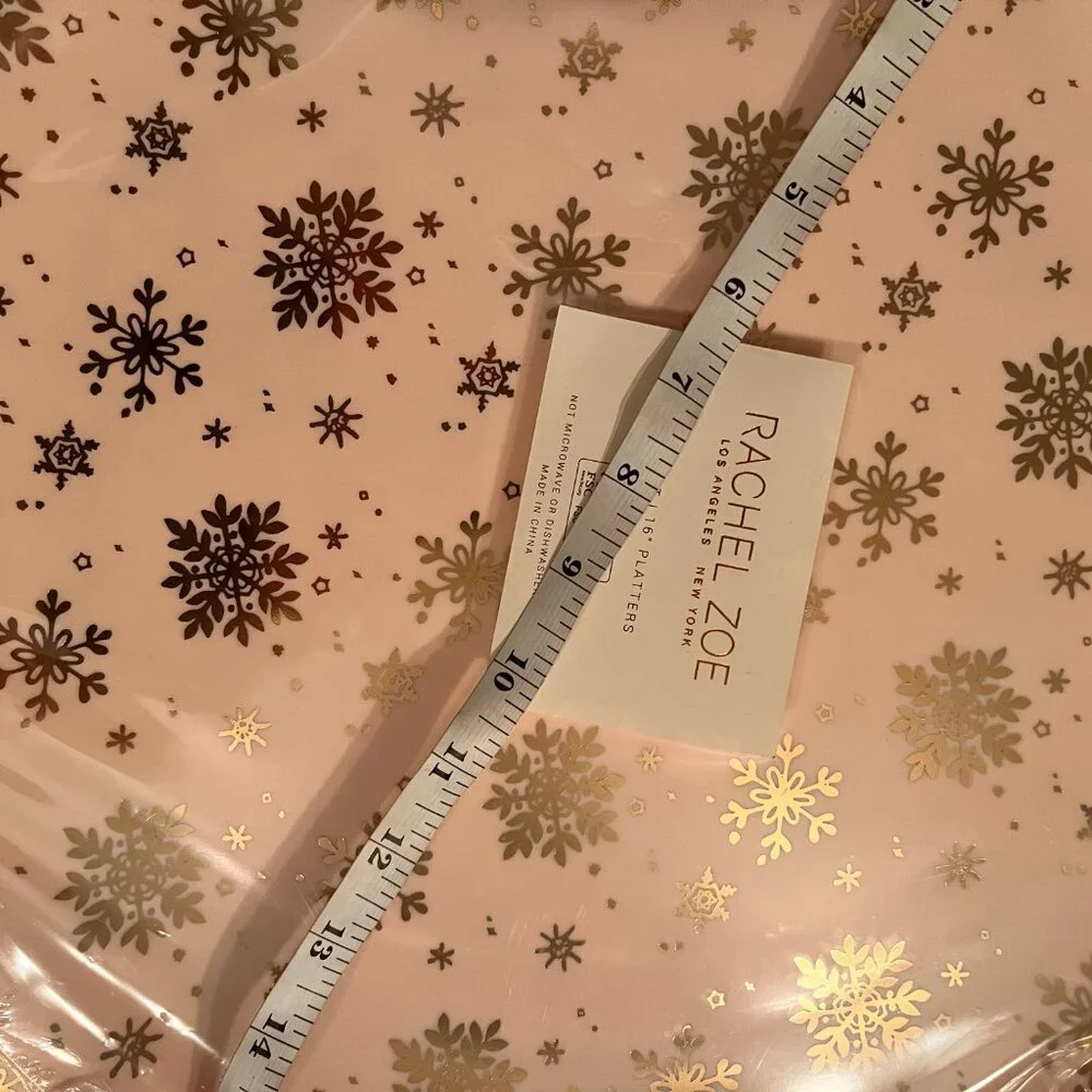 Plastic Reusable Large Holiday Serving Platters by Rachel Zoe (new / 16
